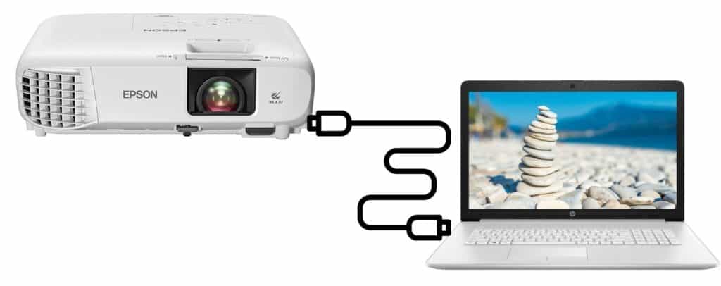 How to connect Epson projector to Laptop